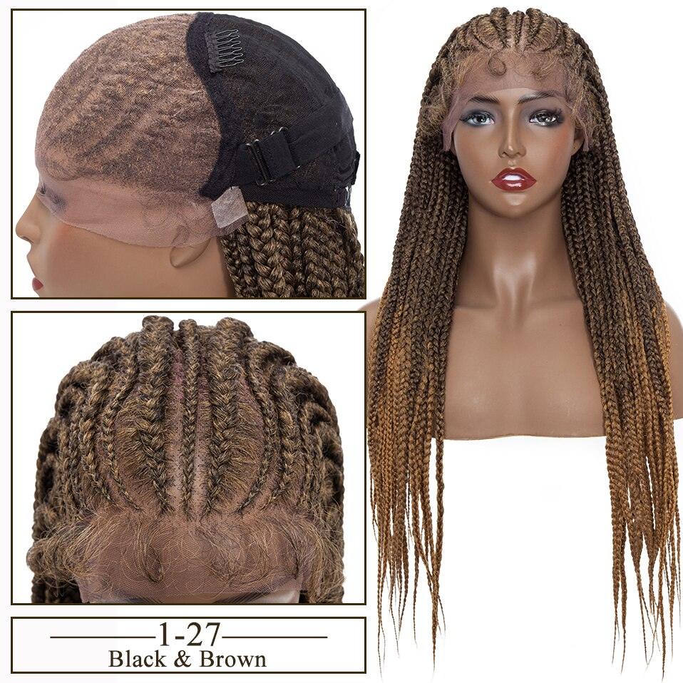 Braided Lace Front Box Braids Cornrow Lace Wig - Supreme Lush Hair