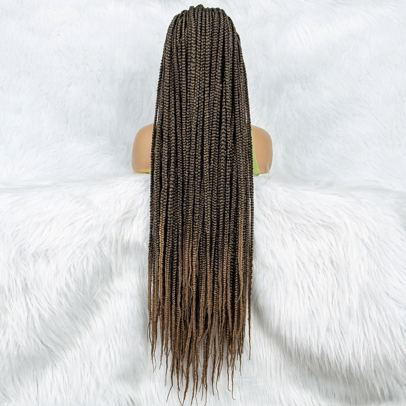 Lace Front Wig Knotless Synthetic Box Braids Wig - Supreme Lush Hair