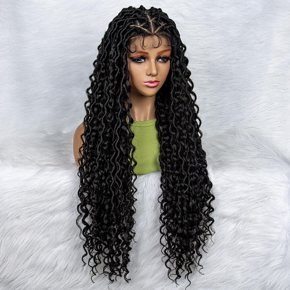 Box Wig Braid Synthetic Full Lace Wigs - Supreme Lush Hair