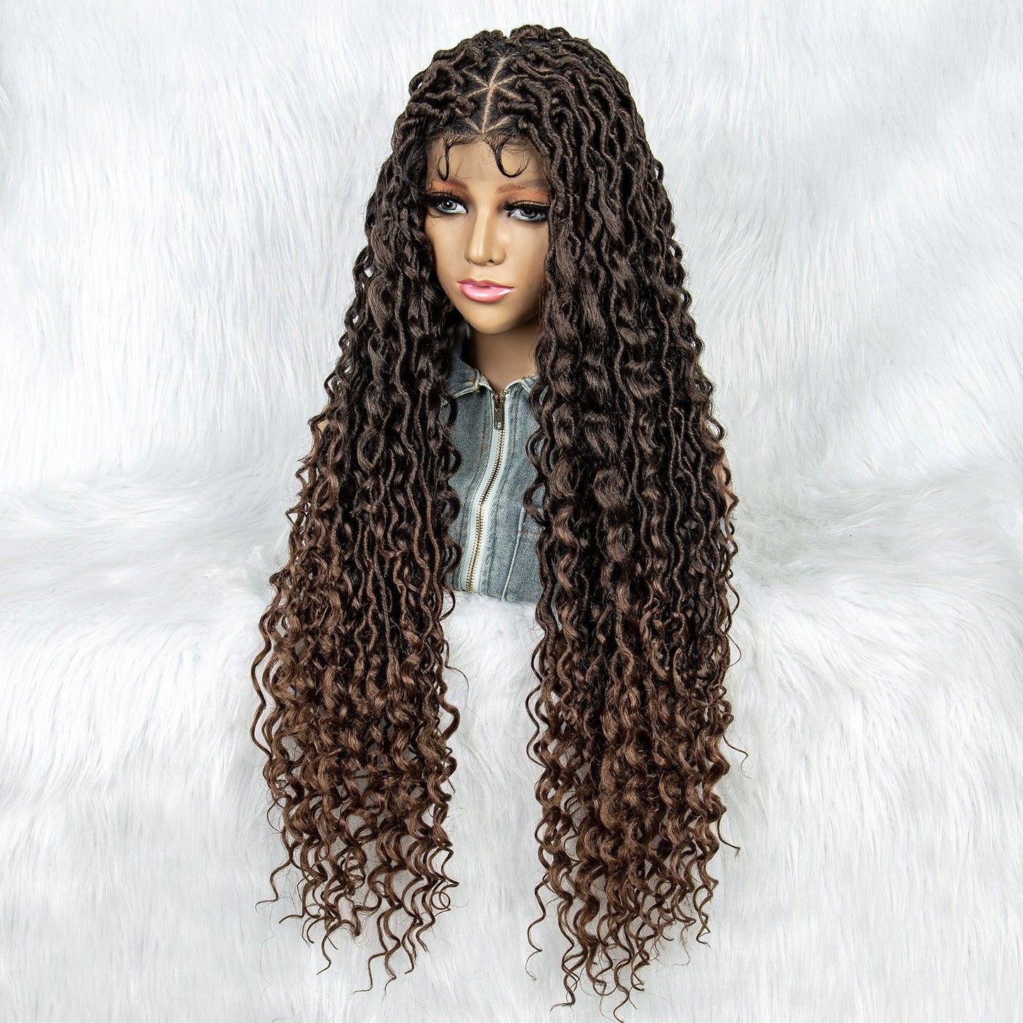 Box Wig Braid Synthetic Full Lace Wigs - Supreme Lush Hair
