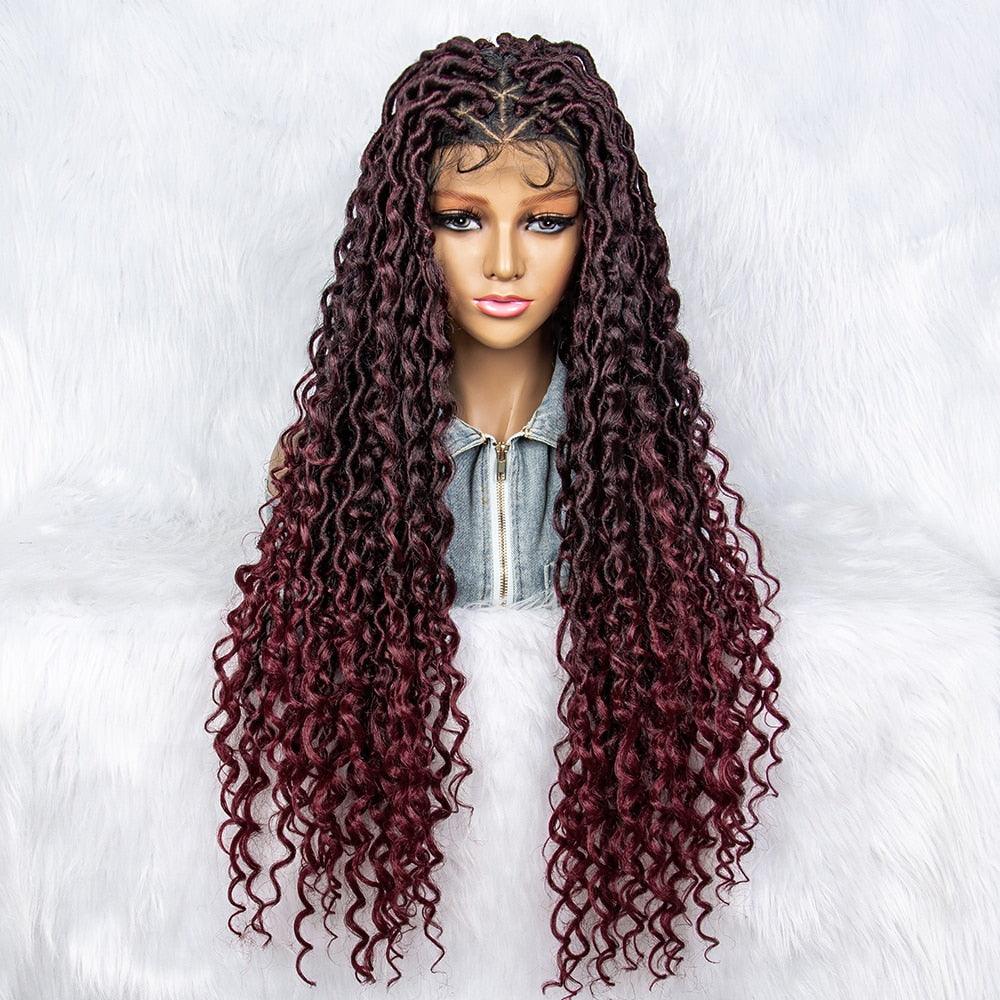 Box Wig Braid Synthetic Full Lace Wigs - Supreme Lush Hair