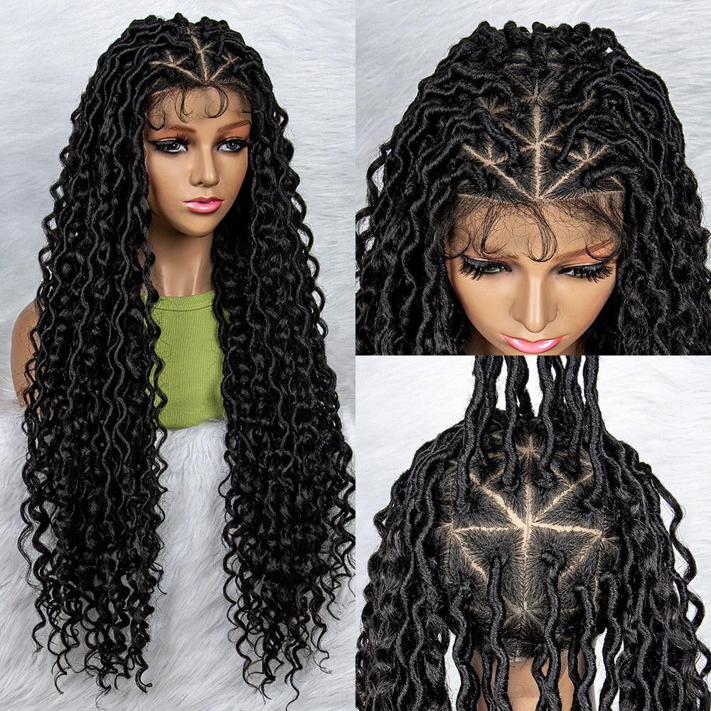 Box Wig Braid Synthetic Full Lace Wigs - Supreme Lush Hair