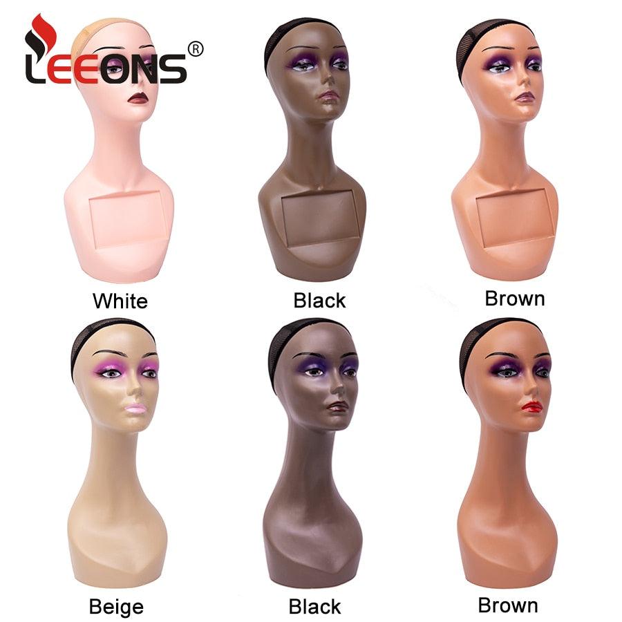 Wig Display Mannequin Head With Non Slip Cap - Supreme Lush Hair
