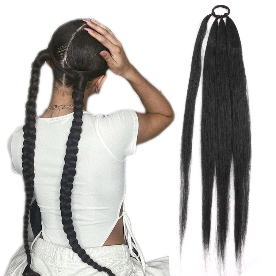 Ponytail Extensions With Rubber Band - Supreme Lush Hair