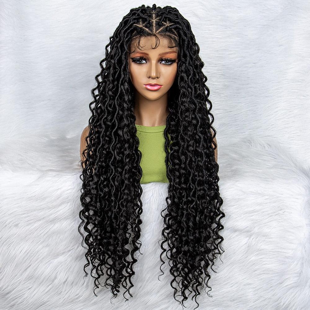 Box Wig Braid Synthetic Full Lace Wigs - Supreme Lush Hair