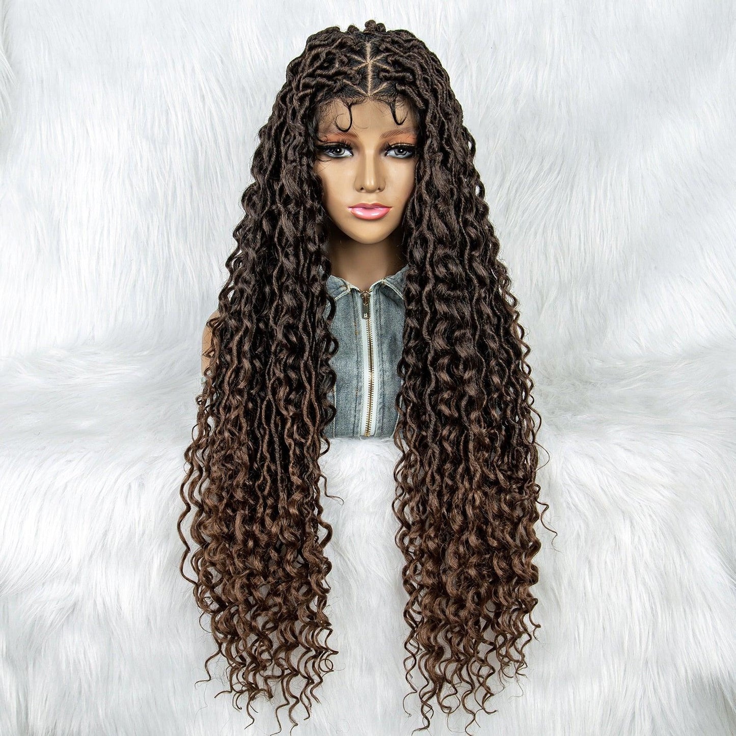 Box Wig Braid Synthetic Full Lace Wigs - Supreme Lush Hair