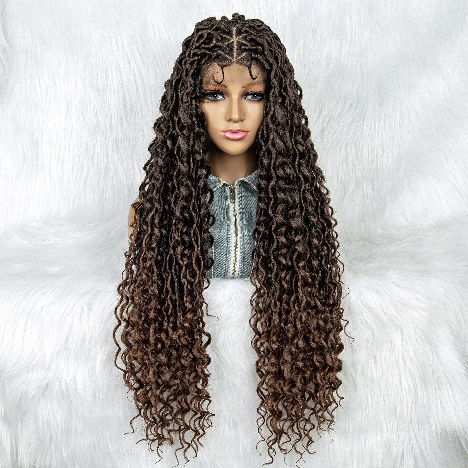 Box Wig Braid Synthetic Full Lace Wigs - Supreme Lush Hair