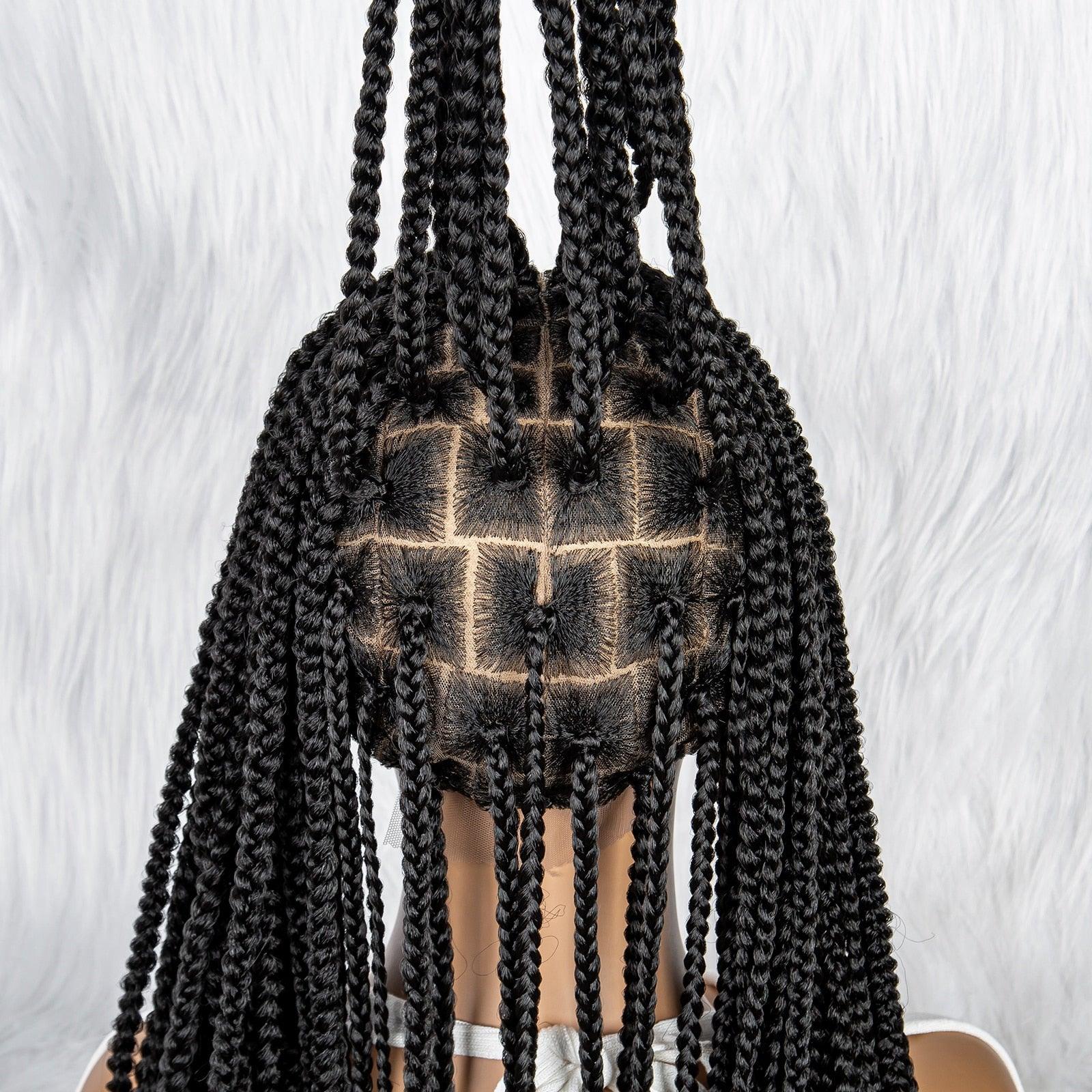Lace Front Wig Knotless Synthetic Box Braids Wig - Supreme Lush Hair