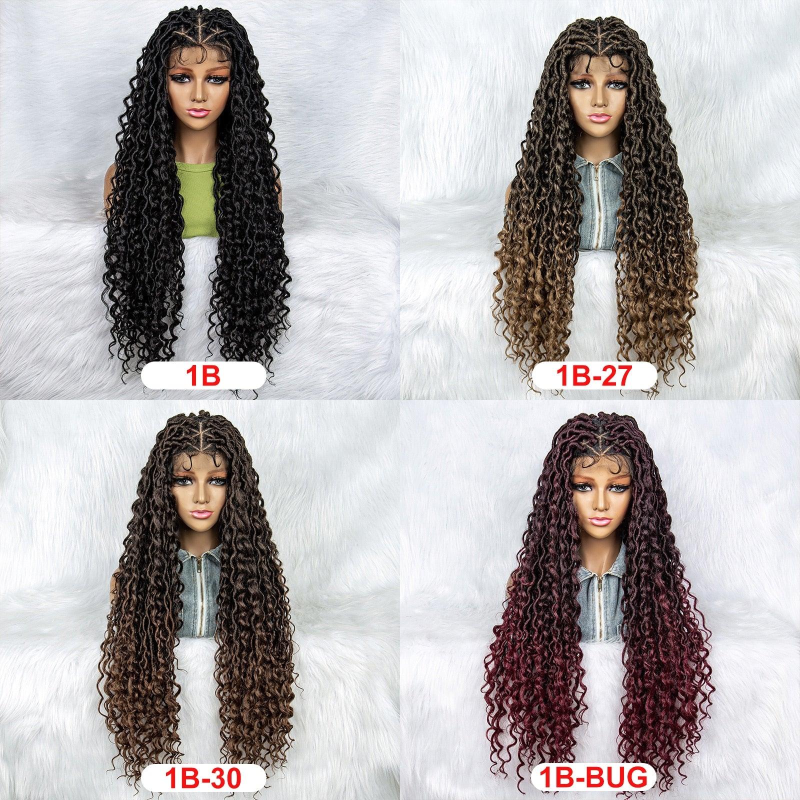 Box Wig Braid Synthetic Full Lace Wigs - Supreme Lush Hair