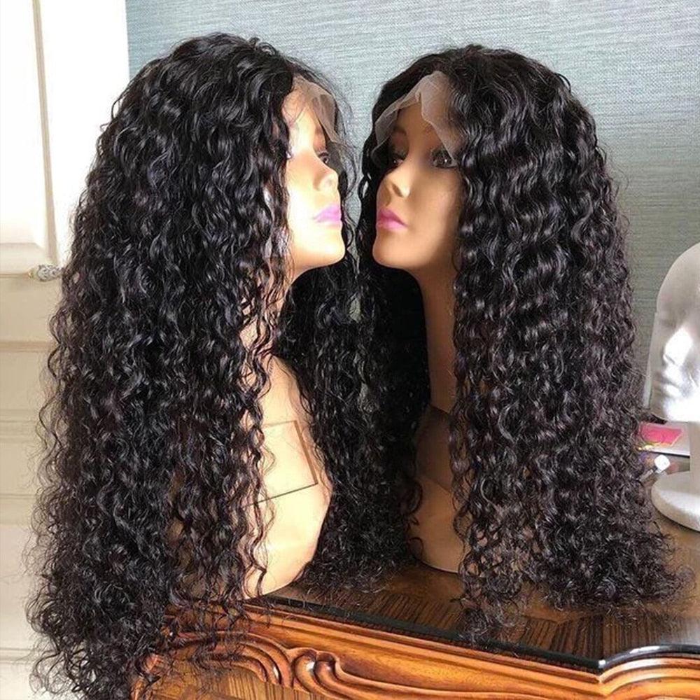 Brazilian Curly Wave 13*4 Lace Front Human Hair Wigs With Baby Hair - Supreme Lush Hair